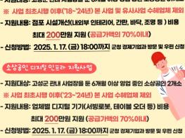 고성군 2025년 소상공인 소규모 경영환경 개선사업 및  디지털 인프라 지원사업 신청 접수 기사 이미지