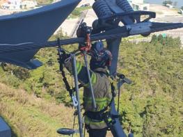 진도소방서, 명량해상케이블카 삭도시설 민관합동 구조훈련 실시 기사 이미지