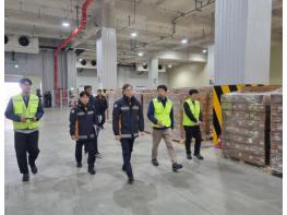 천안서북소방서, 대형물류창고 “천안월드인물류센터” 현장 지도방문 실시 기사 이미지