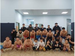 태안교육지원청, 동계훈련 중인 씨름부 찾아 격려… “열정이 더 뜨겁다!” 기사 이미지