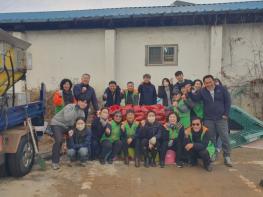 남양주시 진건퇴계원행정복지센터, 민관 협력으로 설해 대비를 위한 추가 모래주머니 긴급 제작 기사 이미지