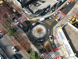 해운대구, 회전교차로 조성 교통정체 해소 기사 이미지