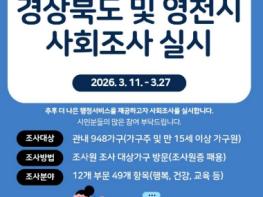 영천시, ‘2026년 경상북도 및 영천시 사회조사’ 실시 기사 이미지