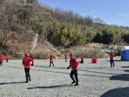 함안군, 봄철 대형산불 대비 자체 진화훈련 실시 기사 이미지