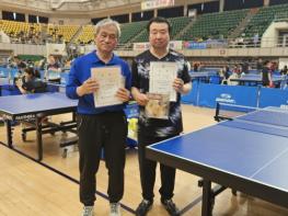 통도아트센터 문화강좌 수강생 제25회 양산시민체육대회 탁구 종목 참가 입상 기사 이미지