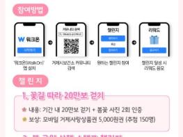 거제시보건소, 봄맞이 거제사랑 걷기챌린지 운영 기사 이미지