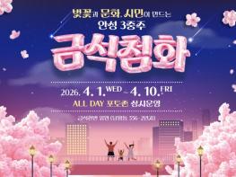 금석천에서 만나는 열흘간의 핑크빛 설렘, 안성시 안성3동 '금석첨화' 기사 이미지