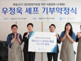 춘천시 우정욱 셰프, 화동 2571 메뉴 매출 7% 지역 환원 약속