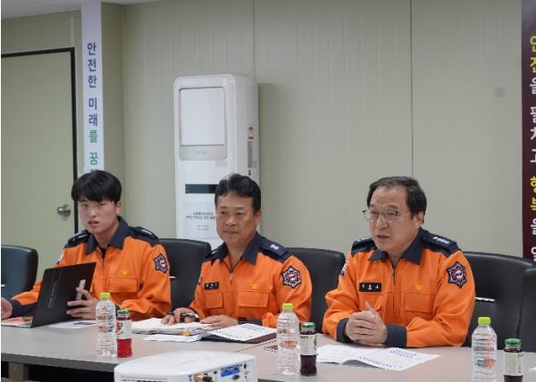 여수소방서, 대형공사장 화재안전 강화 위한 현장 점검 실시