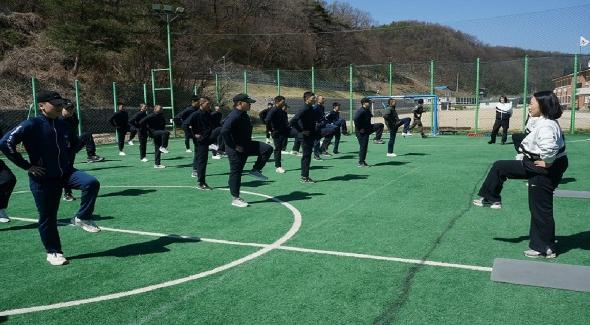 영동군체육회 육군 제37보병사단 영동대대 장병 집중체력단련 시범운영 지원 기사 이미지