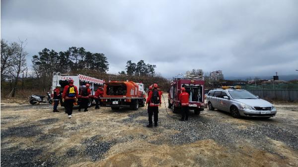 옥천군, 봄철 대형산불 대비 ‘진화 장비 점검 및 실습’ 총력  기사 이미지