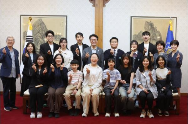 김민석 총리, 청소년·청년 기후대표단 면담