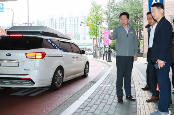 이상일 용인특례시장, 죽전역 현장점검