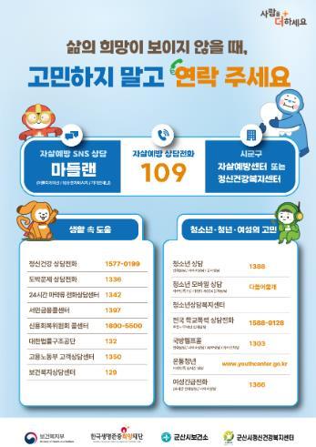 군산시, 봄철 자살 고위험시기 집중관리 실시 기사 이미지