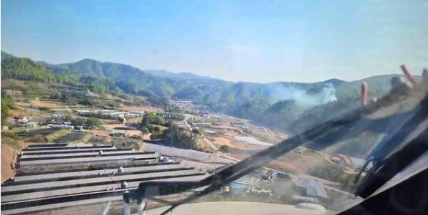 산림당국, 전북자치도 진안 산불발생.. 진화완료