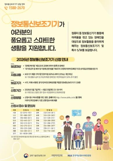 거제시, 정보통신보조기기 보급, 최대 95% 지원 