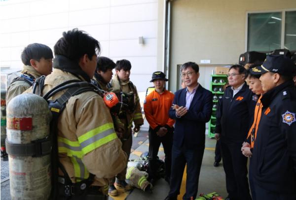 충남소방, 전국 소방기술 경연대회 출전 선수단 격려 기사 이미지
