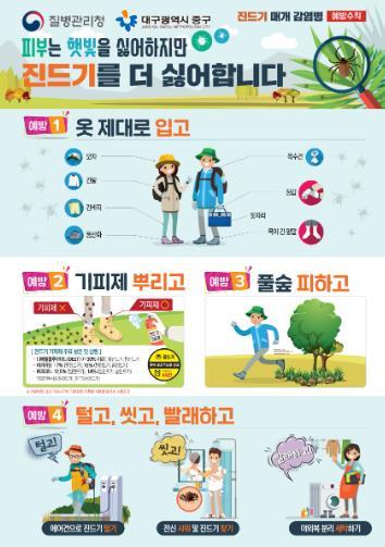 대구 중구보건소, 봄철 야외활동 증가 대비 ‘SFTS’ 예방수칙 준수 당부 기사 이미지