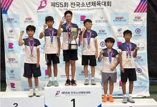 달서구, 달서스포츠클럽, 전국소년체전 테니스 은메달 쾌거 기사 이미지