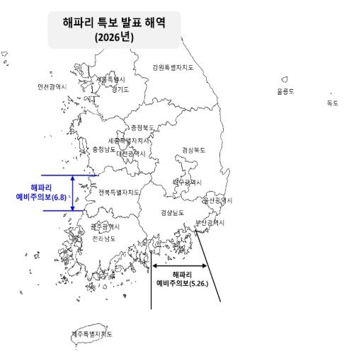 해양수산부, 해파리 대량발생 위기경보 '주의' 단계 발령