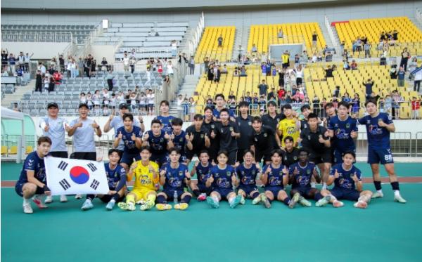 진주시민축구단, K4리그 후반기 첫경기 승리 기사 이미지