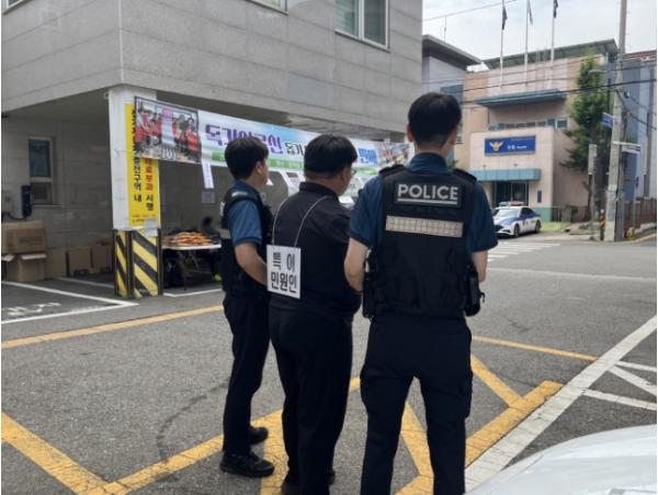 미추홀구 문학동, 경찰 합동 ‘특이 민원 대비 모의훈련’ 실시 기사 이미지