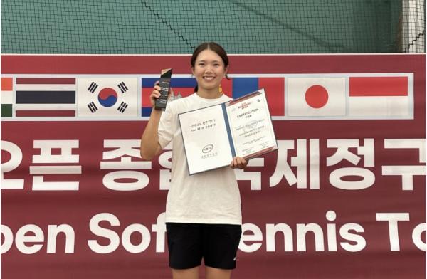 하야시다 리코, 순창오픈 정구대회 2관왕 순창군 위상 높여 기사 이미지
