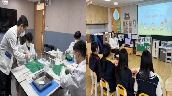 병원·어린이집이 배움터로… 서구 청소년 직업현장 체험 큰 호응 기사 이미지