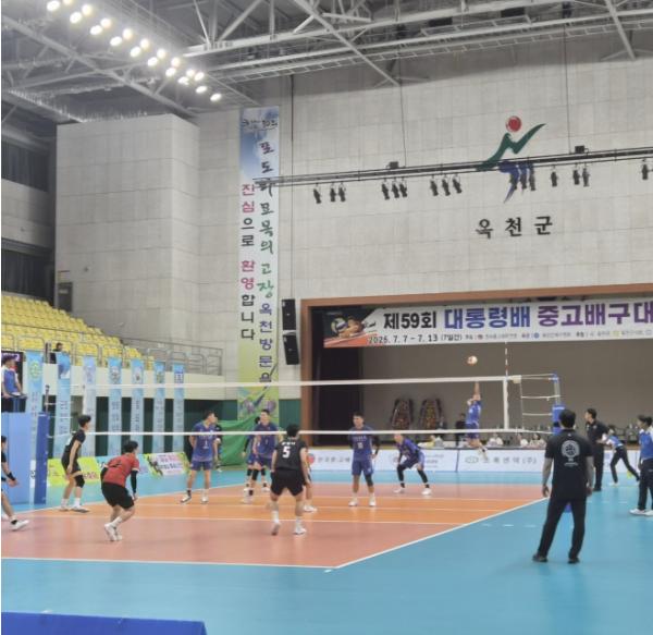 옥천군, 제59회 대통령배 전국 중고 배구대회 개최 기사 이미지