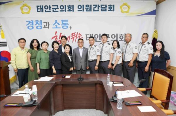 김영인 태안군의회 의장, 취임 후 첫 현장 의정