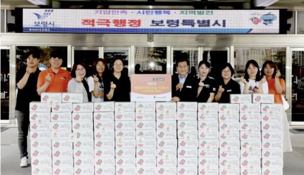 보령시 주산면 예동팜, 취약계층 위한 '사포닌 방울토마토' 100박스 기탁 기사 이미지