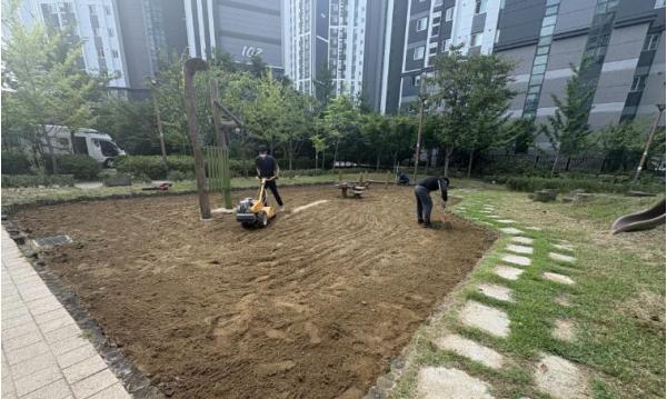전남광주특별시 남구, 어린이공원 등 도시공원 모래 놀이터 소독