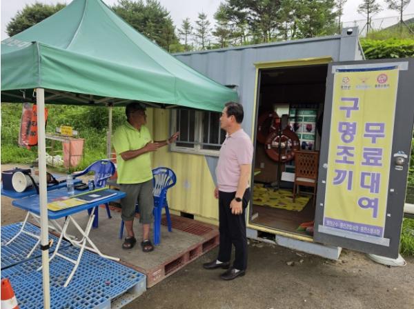신영재 홍천군수, 홍천강 물놀이 관리지역 현장 재점검 ‘안전관리 강화 총력’ 기사 이미지
