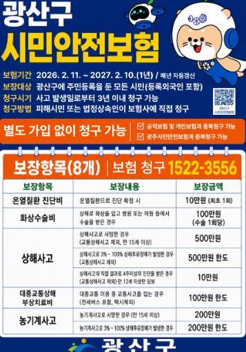 온열질환 진단 시 광산구 시민안전보험 찾으세요 기사 이미지