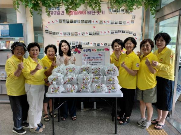 의정부시 송산1동 적십자봉사회, 정성 담은 불고기 및 김치 100세트 나눔 기사 이미지