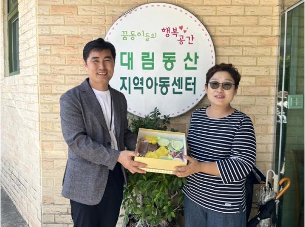 안성시 대림동산 장애인주간이용시설, 직접 만든 허브비누 전달 기사 이미지
