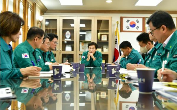 경산시, 가뭄 위기 정면 돌파…. 긴급 가뭄 대책 회의 개최  기사 이미지