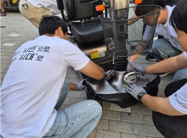 익산 장애인일자리 참여자, 지역사회 위한 나눔 실천 기사 이미지