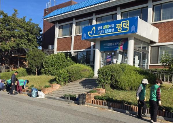 평택시 현덕면 새마을부녀회, 행정복지센터 주변 가을꽃 조성 기사 이미지