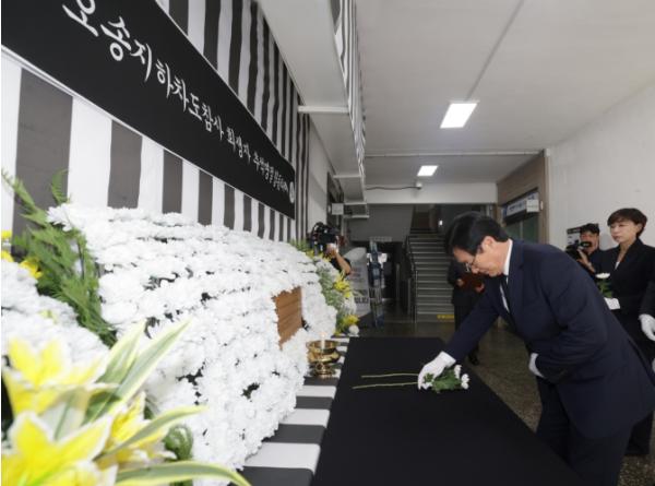 이장섭 청주시장, 오송 참사 희생자 추모하고 민생현장 챙겨
