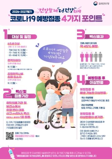 경산시, 10월 12일부터 '26-'27절기 코로나19 예방접종 실시 기사 이미지
