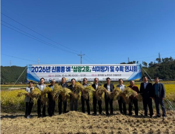 삼척시, 신품종 벼‘삼광2호’식미평가·수확 연시회 개최 기사 이미지