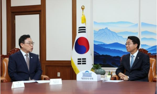 대한민국교육감협의회, 국회의장 예방… 지방교육재정 안정성 확보 위한 국회 역할 요청