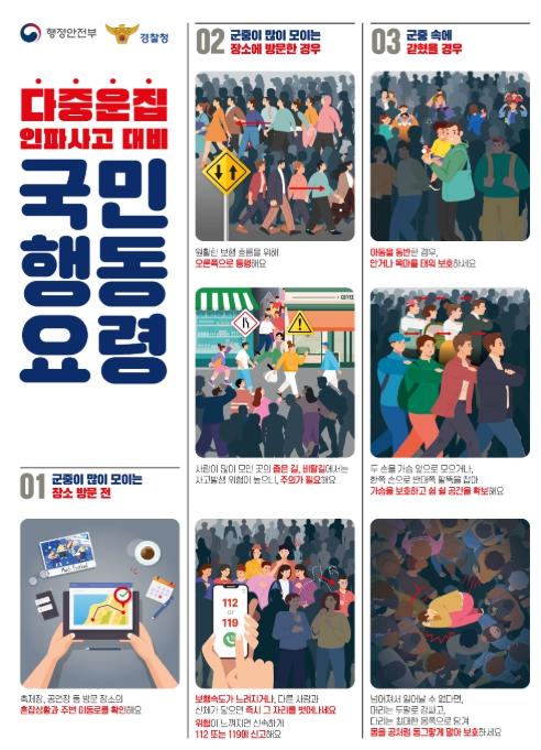 행정안전부, 핼러윈 앞두고 다중운집인파 안전관리 총력 대응