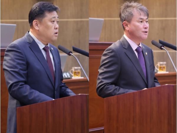 단양군의회 이상훈·장효진 의원, 제348회 임시회에서 단양 미래 위한 5분 자유발언 펼쳐