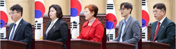 안산시의회, 제306회 정례회 中 시정질문·5분 자유발언 실시